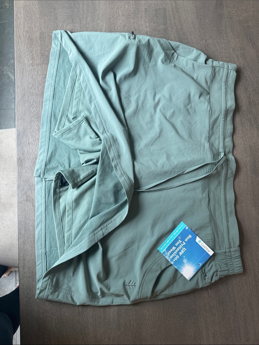 Coolibar Sage Green Sun Protective Skort